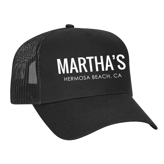 Martha's Logo Cap -Black