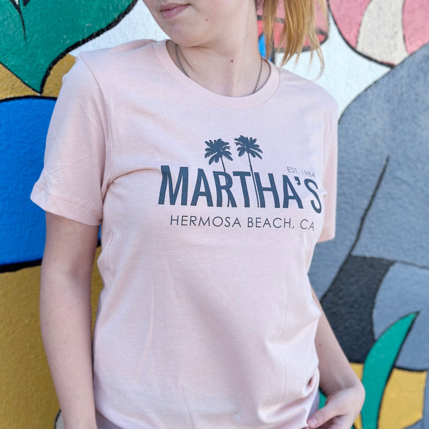 Love Martha's SS Tee -Dusty Pink